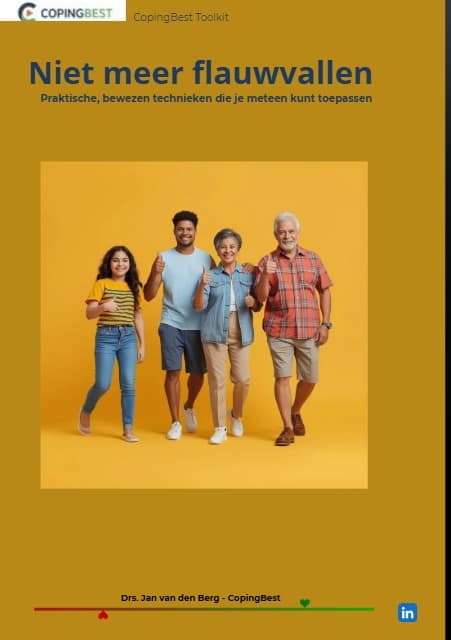 Cover van het boek ‘Niet meer flauwvallen’ – CopingBest toolkit